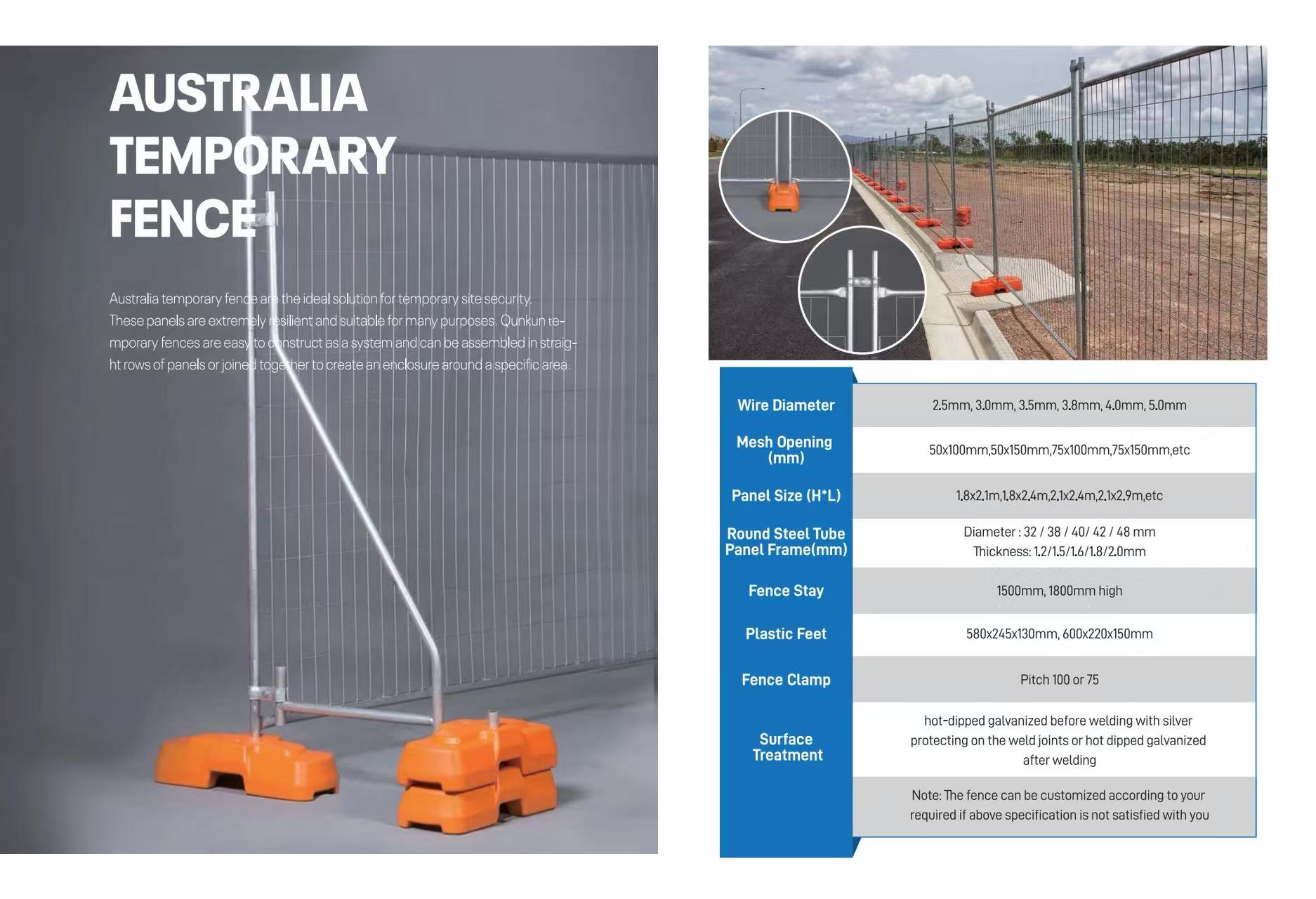 Welded Wire Temp Fence
